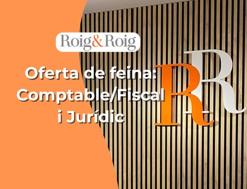 Oferta de feina: Comptable/Fiscal i Jurídic