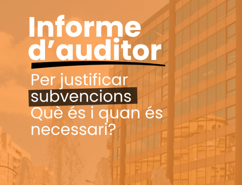 Informe d’auditor de comptes justificatius per subvenció